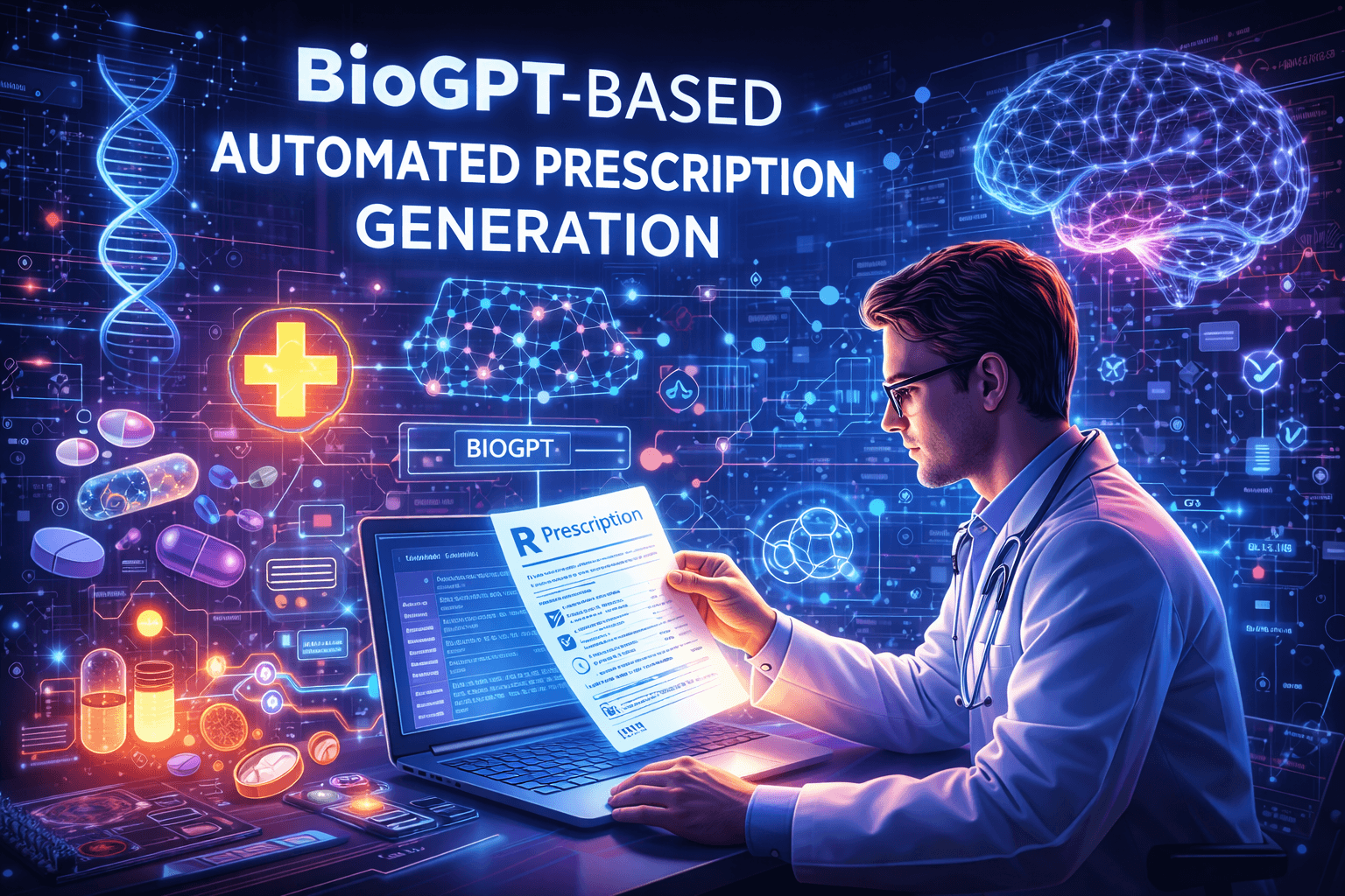 BioGPT-based Automated Prescription Generation